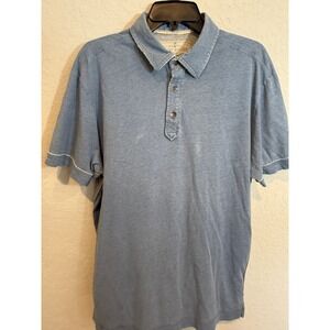 Tommy Bahama Short sleeve polo size‎ Large Cotton Blue